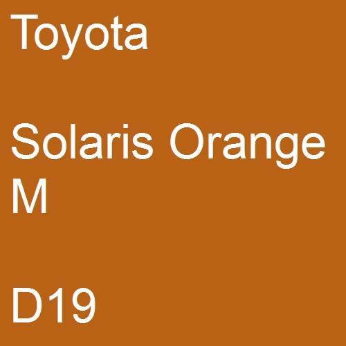 Toyota, Solaris Orange M, D19.